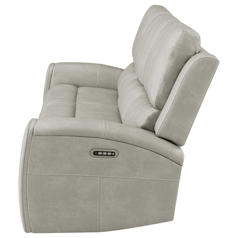 Brickston Triple Power Reclining Sofa Mushroom