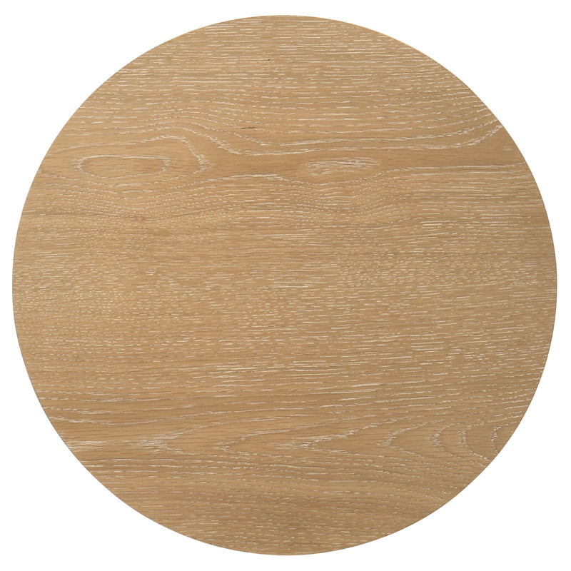 Ottowa 3-piece Round Wood Coffee Table Set Light Oak
