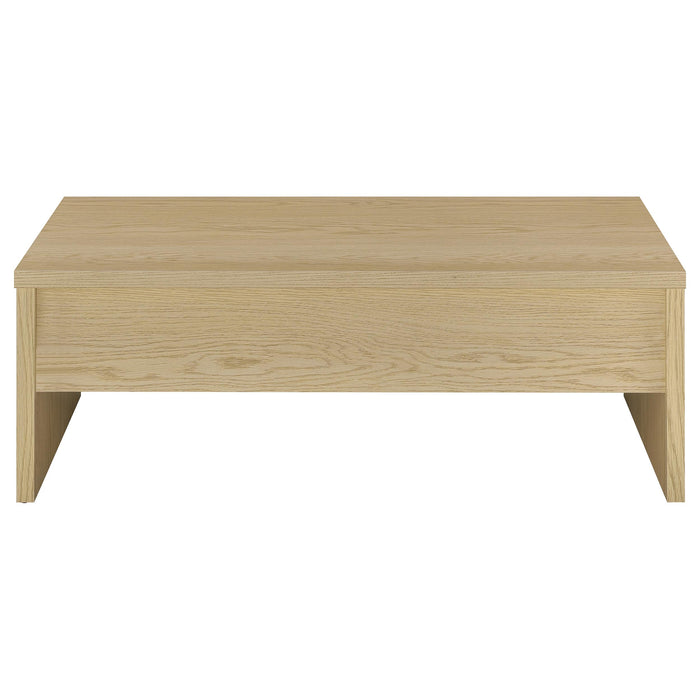 Canoga Engineered Wood Lift Top Coffee Table Light Oak