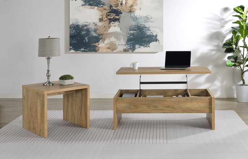 Canoga Engineered Wood Accent Side End Table Mango