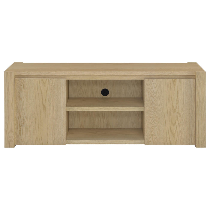 Laurelton 60-inch 2-door TV Stand Media Console Light Oak