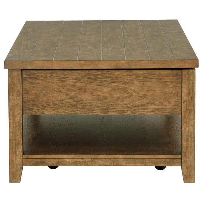 Payne 48-inch Mobile Lift Top Coffee Table Distressed Brown