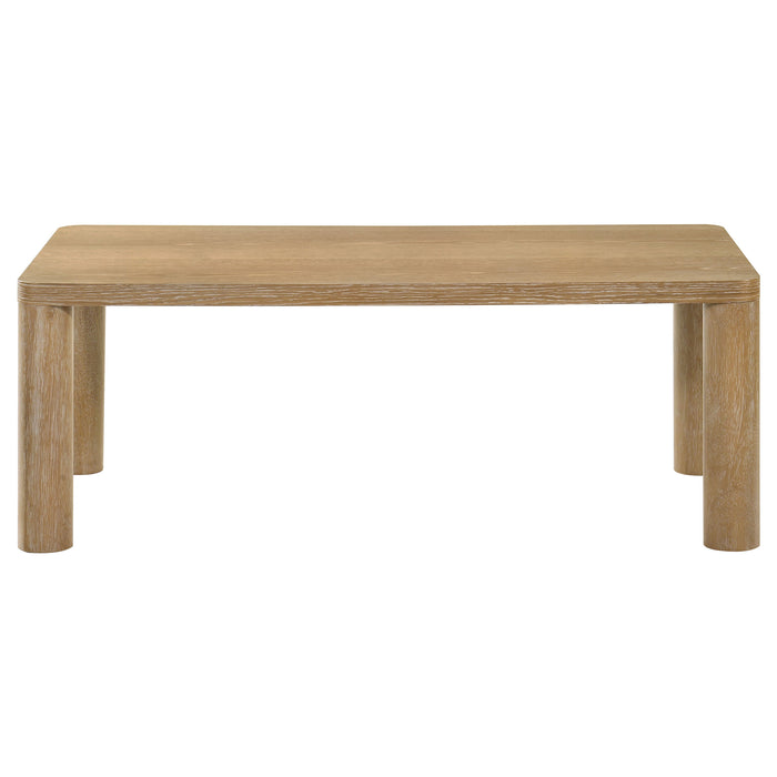 Castlewood 3-piece Cocktail Coffee Table Set Washed Oak