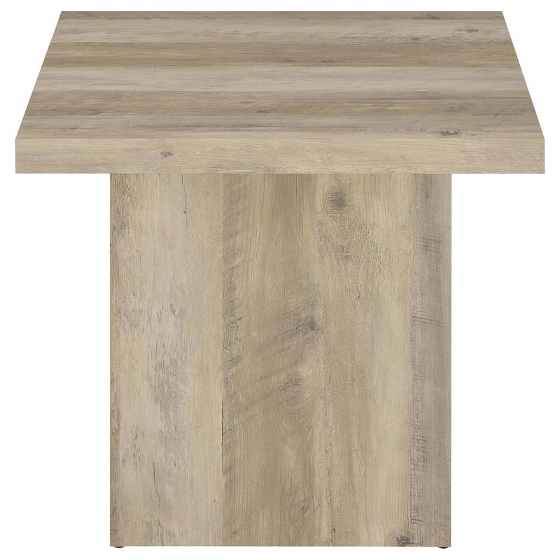 Devar 3-piece Square Coffee End Table Set Distressed Pine