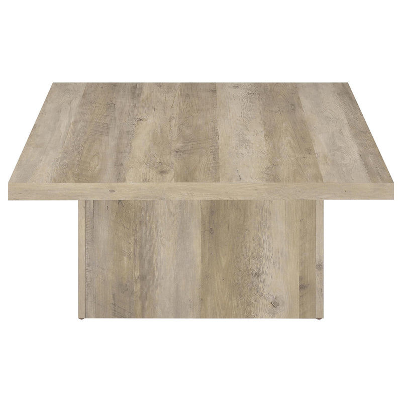 Devar 3-piece Square Coffee End Table Set Distressed Pine