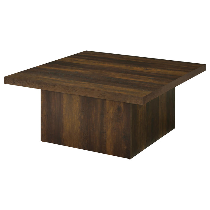 Devar 3-piece Square Coffee and End Table Set Dark Pine