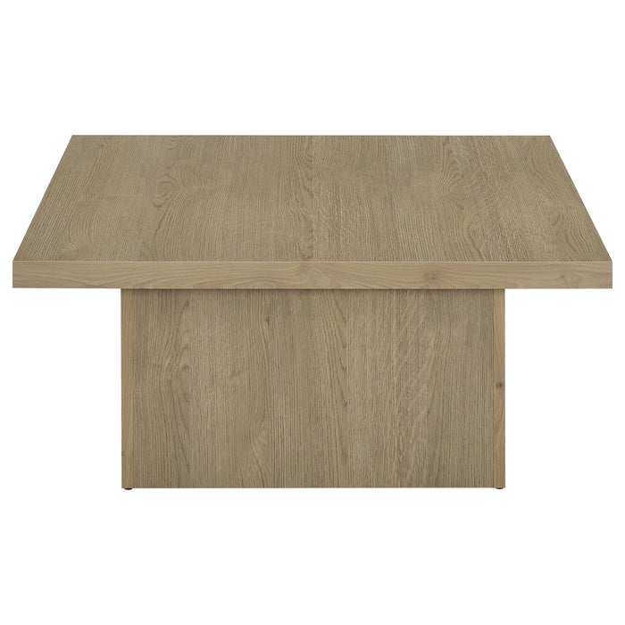 Devar Square Engineered Wood Cocktail Coffee Table Latte
