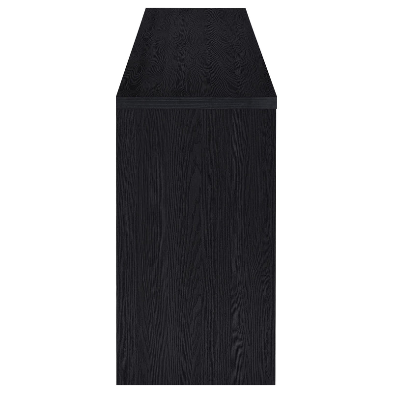 Denison 79-inch 4-door TV Stand Media Console Black