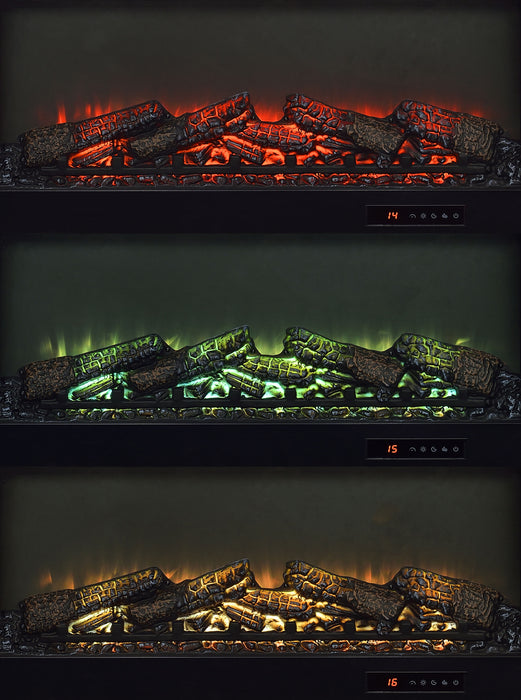 Havering 71-inch TV Stand Fireplace Media Console Dark Pine