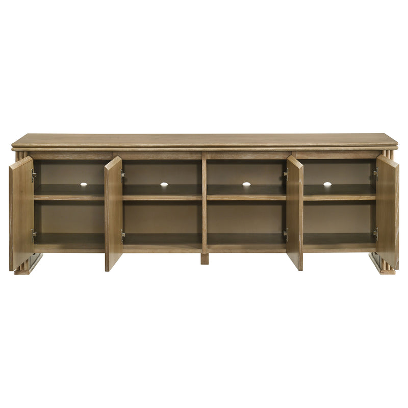 Adina 70-inch TV Stand Media Console Distressed Light Brown