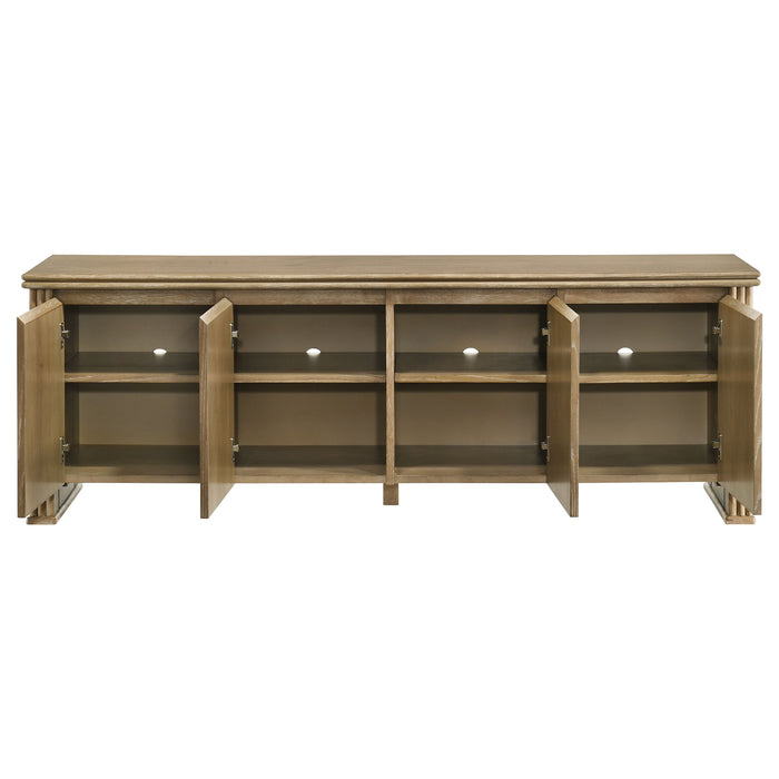 Adina 70-inch TV Stand Media Console Distressed Light Brown