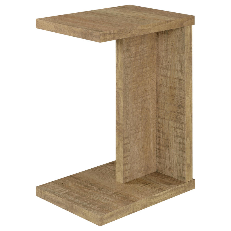 Clower Engineered Wood C-Shaped Sofa Side Table Mango