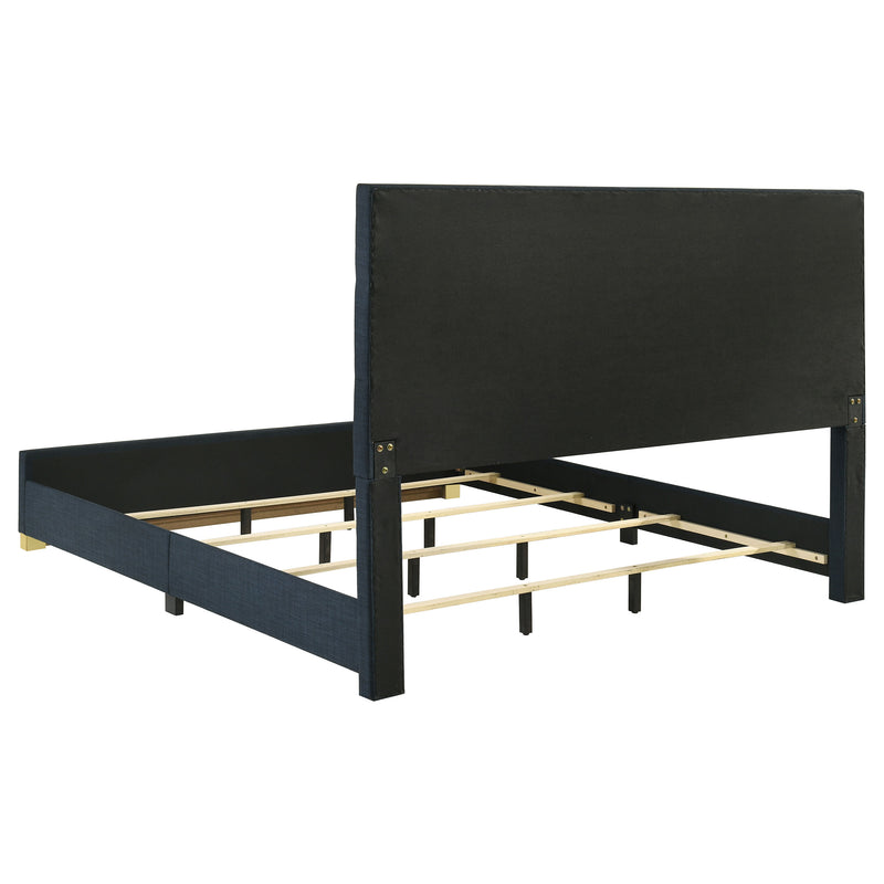 Ines 5-piece Queen Bedroom Set Navy and White High Gloss