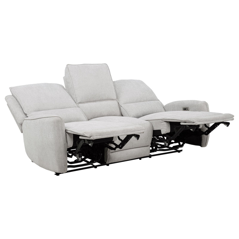 Sylmar 2-piece Chenille Power Reclining Sofa Set Dove Grey