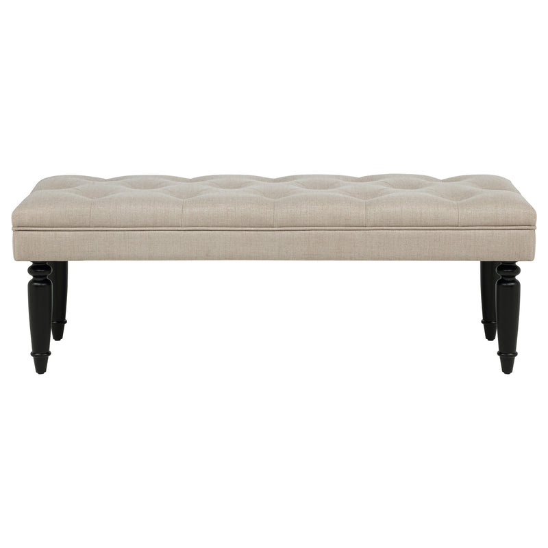 Marsha 52-inch Upholstered Entryway Accent Bench Latte