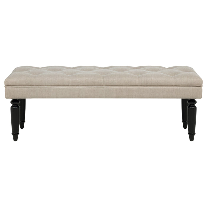 Marsha 52-inch Upholstered Entryway Accent Bench Latte