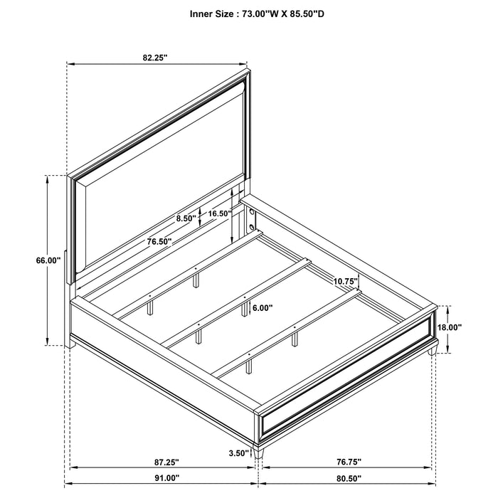Pembroke 5-piece California King Bedroom Set Washed Oak
