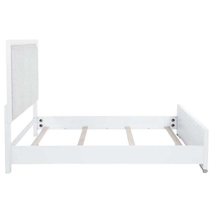 Gracemont 57-inch Queen Panel Bed Grey and White