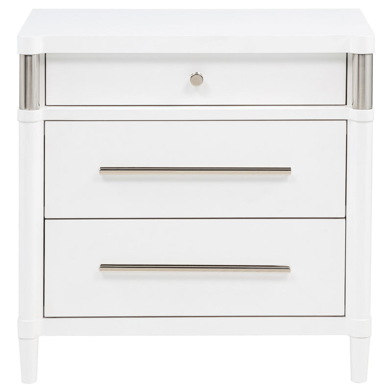 Gracemont 3-drawer Bedroom Nightstand Bedside Table White