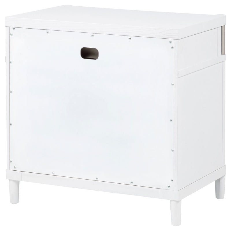 Gracemont 3-drawer Bedroom Nightstand Bedside Table White