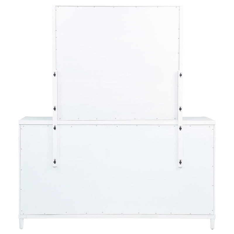Gracemont 8-drawer Bedroom Dresser with Mirror White