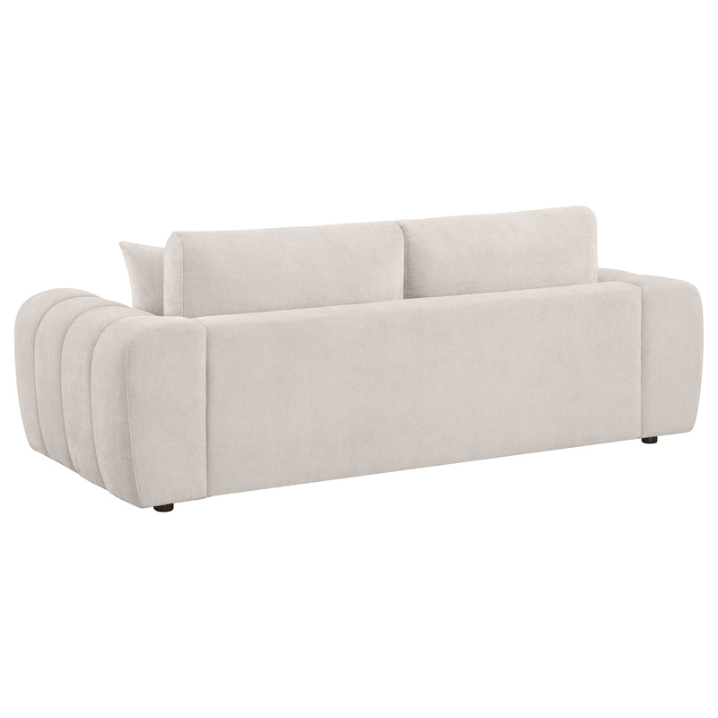 Burnett 4-piece Chenille Upholstered Sofa Set Ivory