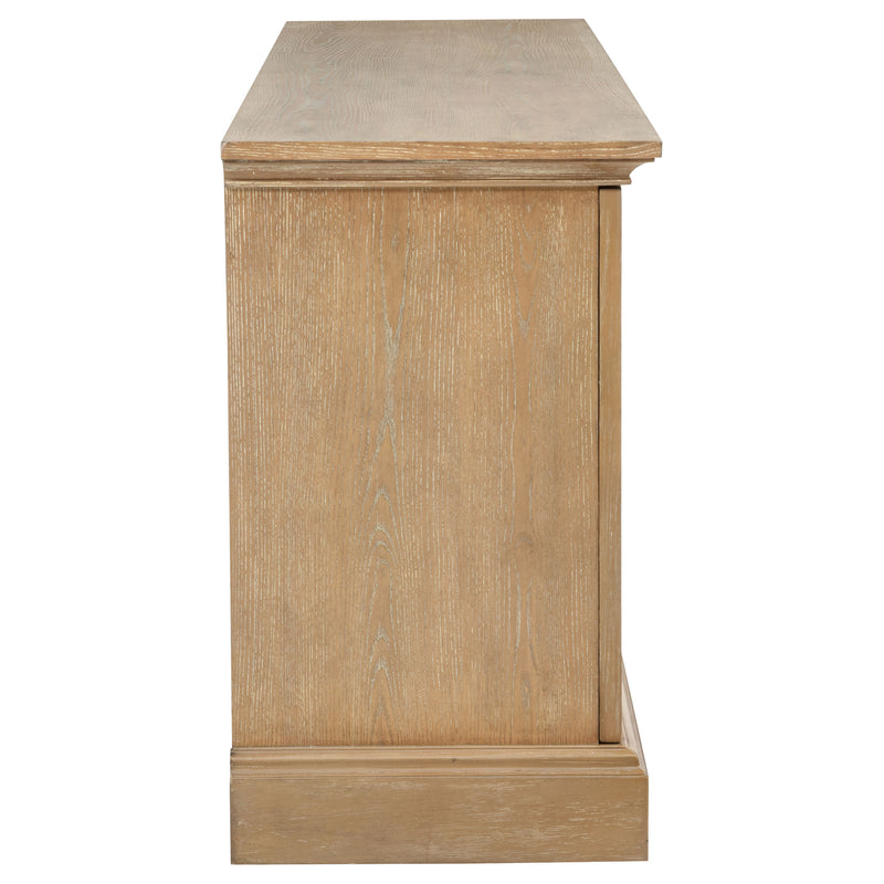 Brockway 4-door Dining Sideboard Buffet Cabinet Barley Brown