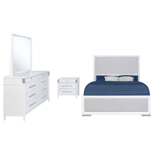 Gracemont 4-piece Eastern King Bedroom Set White