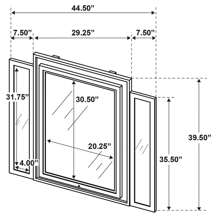 Lorient 5-piece Eastern King Bedroom Set Ivory and Camel