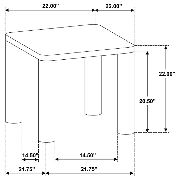 Castlewood 3-piece Cocktail Coffee Table Set Washed Oak