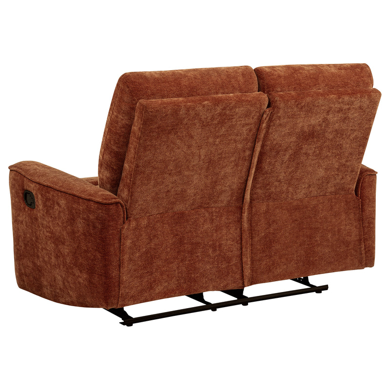 Navarro 3-piece Upholstered Reclining Sofa Set Burnt Orange