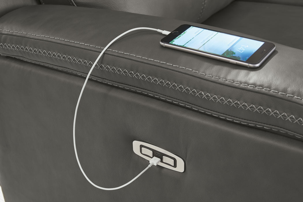 Bleckley PWR REC Loveseat/CON/ADJ HDRST