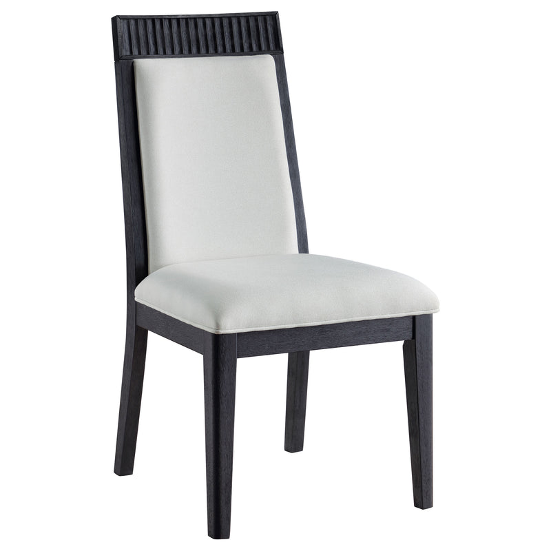 Brookmead Dining Side Chair Ivory and Black (Set of 2)