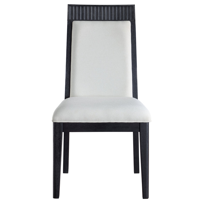 Brookmead Dining Side Chair Ivory and Black (Set of 2)