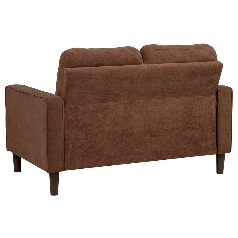 Bowen II 3-piece Fabric Upholstered Track Arm Sofa Set Rust