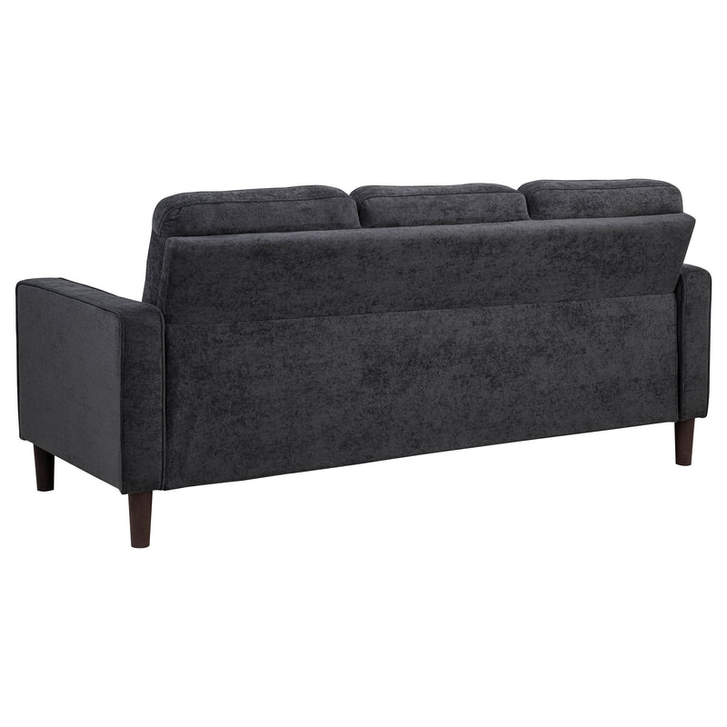 Bowen II 2-piece Upholstered Track Arm Sofa Set Steel Grey
