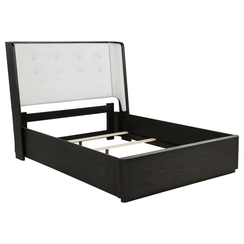 Leandro 5-piece Queen Bedroom Set Burnished Black