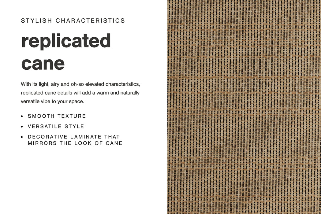 Cielden Full Upholstered Panel Bed with Mirrored Dresser and Nightstand