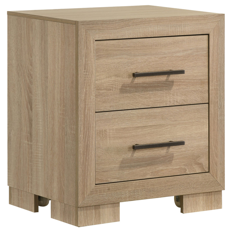 Arielle 5-Piece Eastern King Upholstered Bedroom Set Light Oak