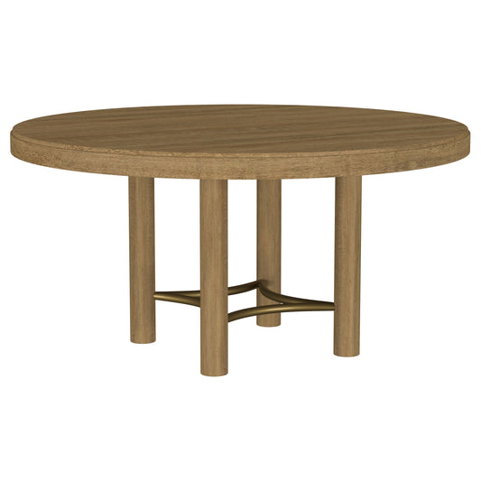 Arini 7-piece Round Dining Room Table Set Sand Wash