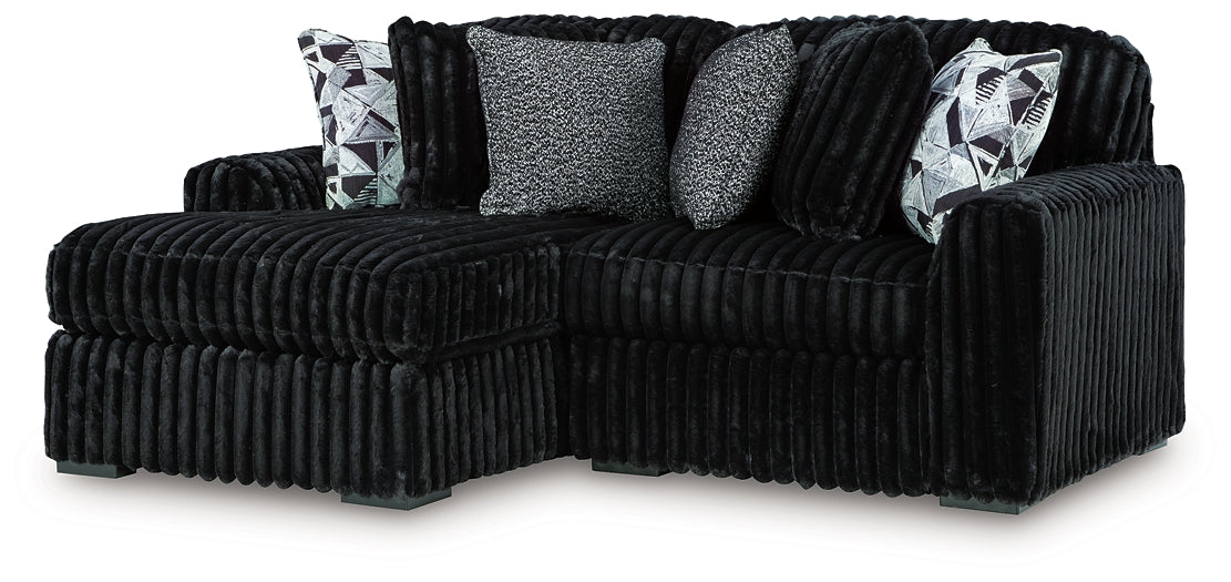 Midnight-Madness 2-Piece Sectional with Chaise