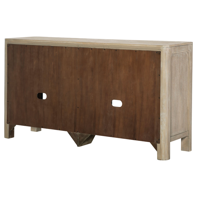 Solano Sliding Door Dining Sideboard Server Weathered Mango