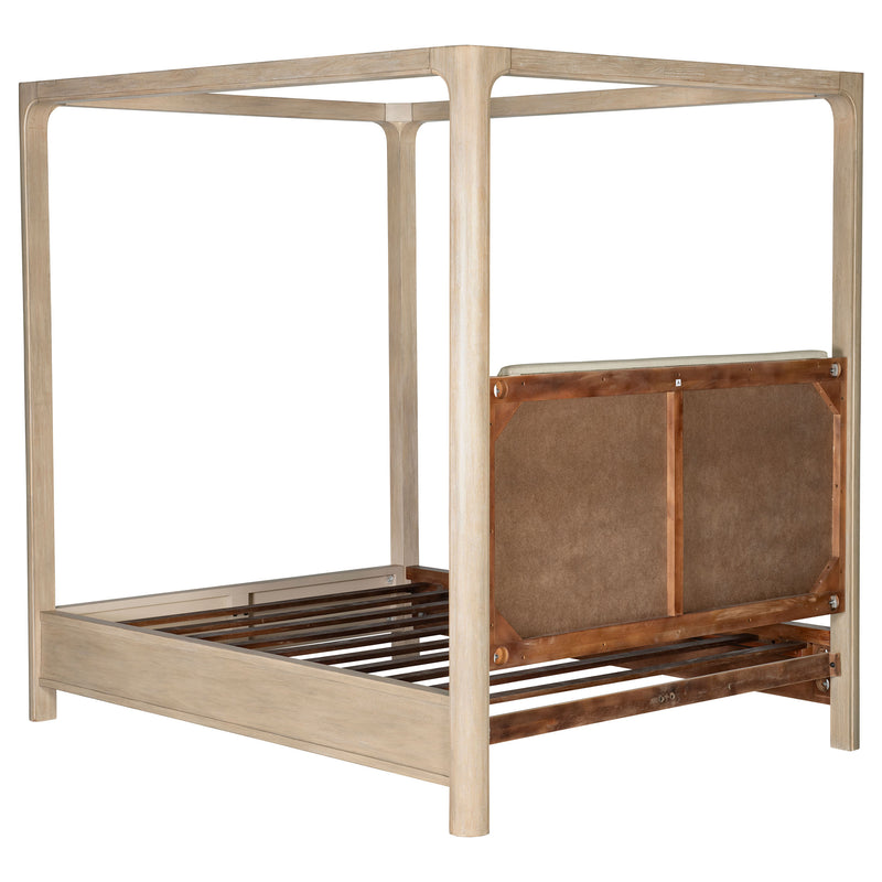 Solano 85-inch Eastern King Canopy Bed Weathered Mango