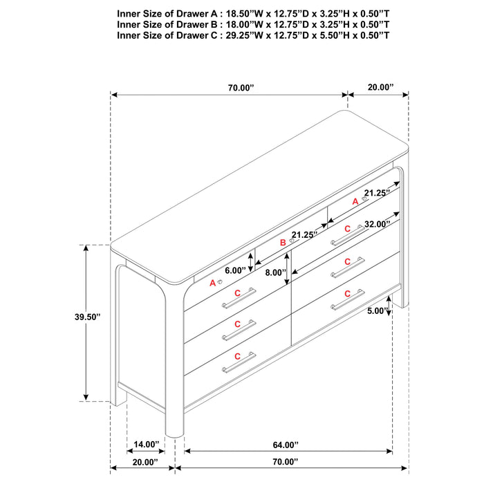 Solano 4-piece Eastern King Bedroom Set Weathered Mango