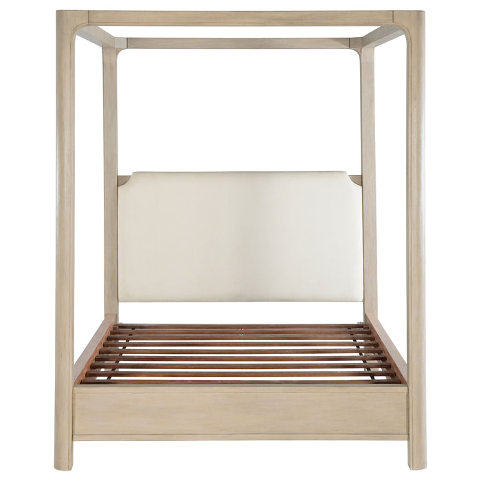 Solano 85-inch Queen Canopy Bed Weathered Mango
