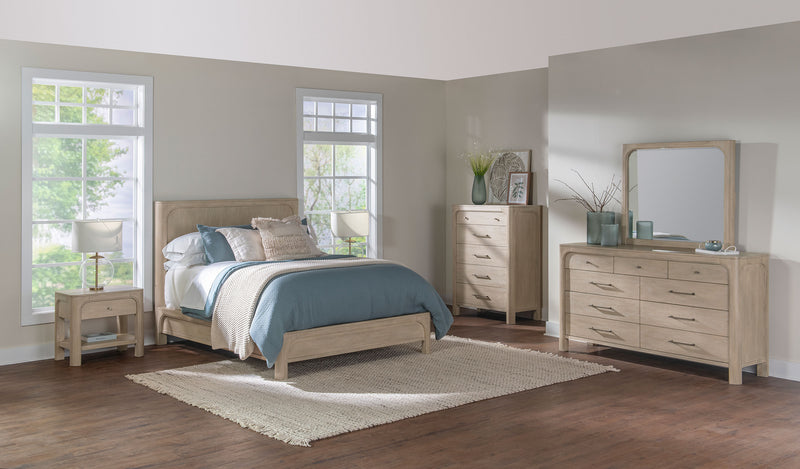 Solano 56-inch Queen Panel Bed Weathered Mango