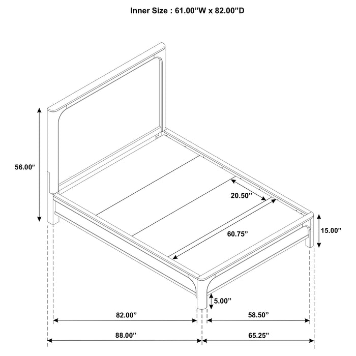Solano 5-piece Queen Bedroom Set Weathered Mango