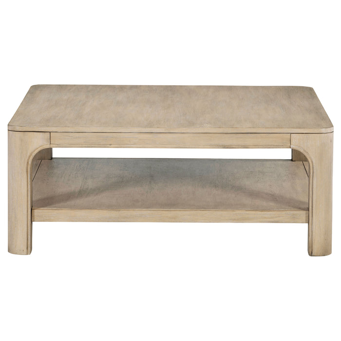 Solano 2-piece Square Coffee Table Set Weathered Mango