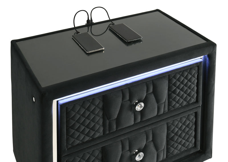 Lorient 5-piece Queen Bedroom Set Black