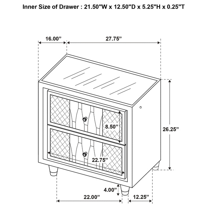 Lorient 5-piece Queen Bedroom Set Black